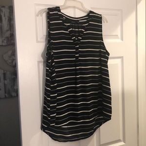 Sleeveless apt 9 striped top